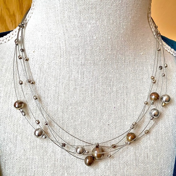 LIA SOPHIA 5-strand Kinetic Necklace - Picture 1 of 8